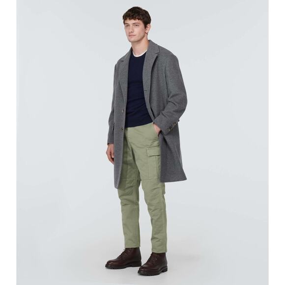 Brunello Cucinelli Men’s Cotton Cargo Pants Size 48 (32x30) Olive Green - Picture 1 of 12